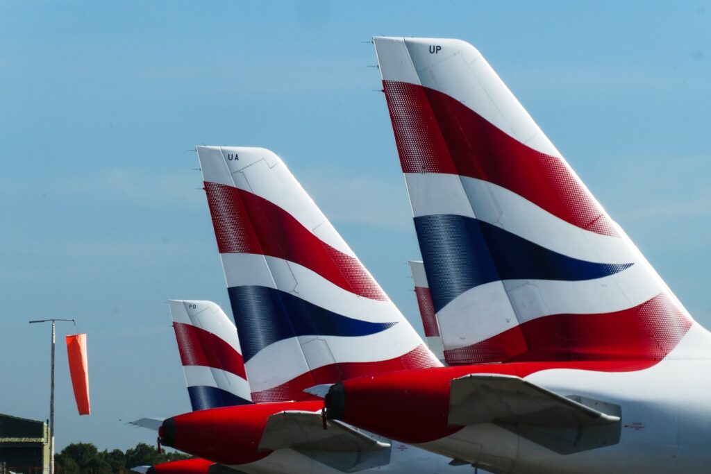 British Airways tailfins for ANGiE loyalty program blog