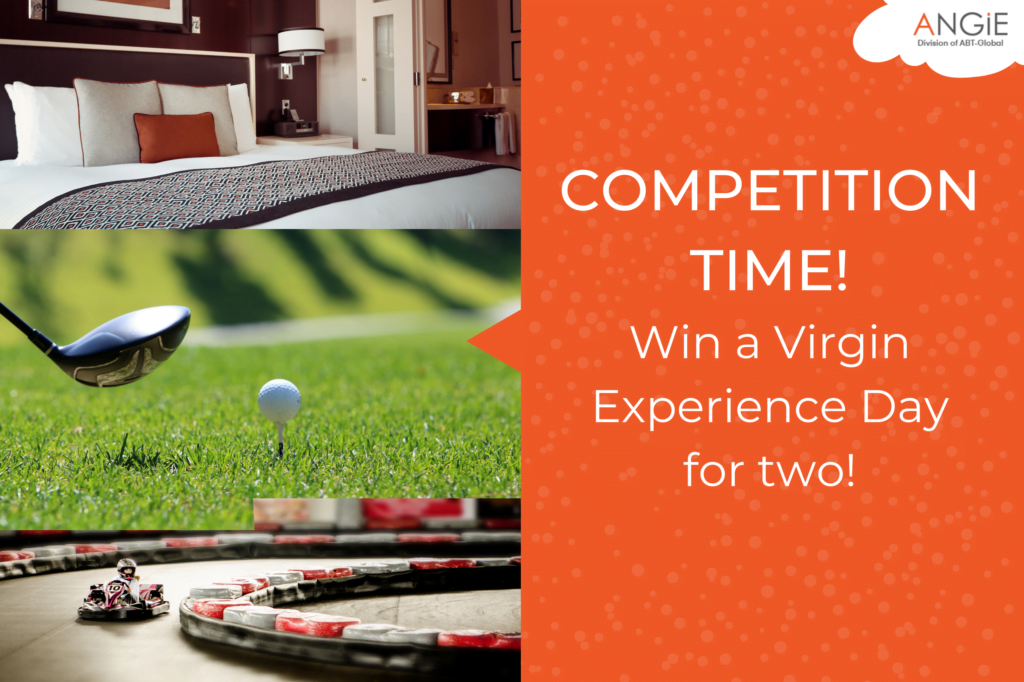 ANGiE Virgin experience day competition being announced alongside photos of activities